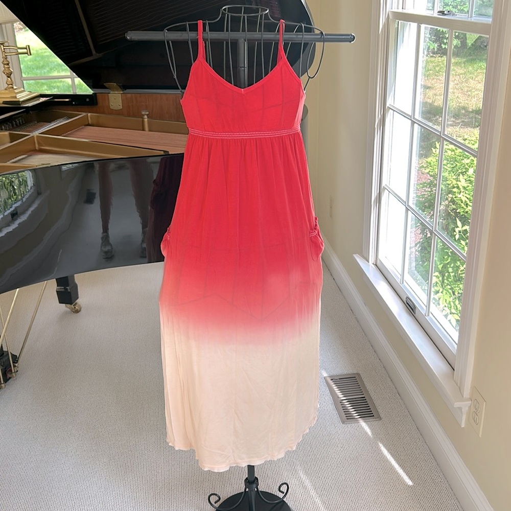 🌿Rag-doll & Rockets maxi tank dress size 12, orange red tones🌿 - Picture 2 of 5